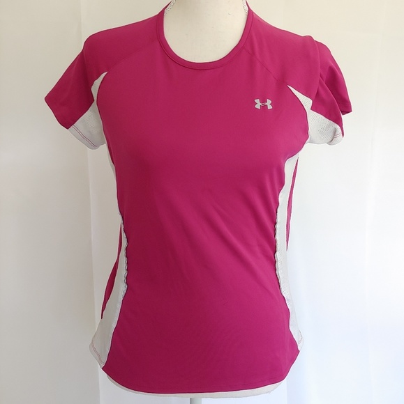 2 for 1 Under Armour Heatgear Tops Fuschia Tops - Picture 2 of 8